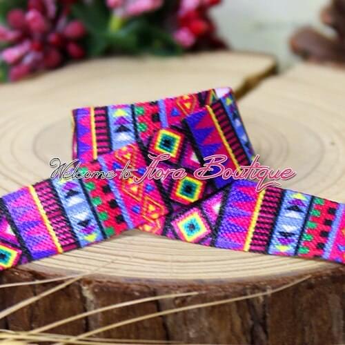 FLRA Elastic15mm NEW aztec pattern elastic headwear