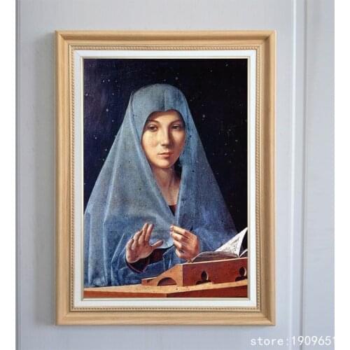 Cotton no frame classical religious figures nun canvas printings oil painting printed on cotton wall art decoration picture