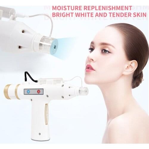 Nano Meso Gun 3Color lights Skin Rejuvenation Hydrolifting Microcrystal Facial Water Injection Machine With hot/cold hammer