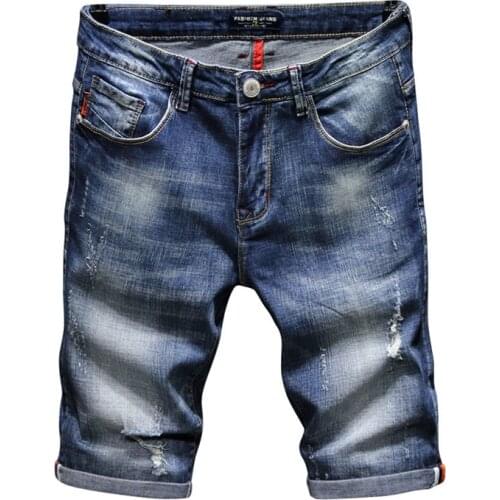 New Fashion Leisure Mens 2019 Short Jeans Clothing Summer Cotton Shorts Breathable Cowboy Fashionelastic Man Shorts,T6810