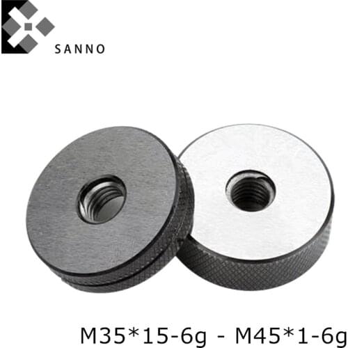 M35 / M36 / M38 / M40 / M42x4.5-6g, x4x3x2-6g thread ring gauge precision metric plain O ring gauges go and nogo screw gage