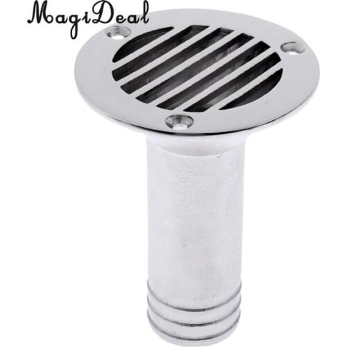 Polished 316 Stainless Steel Boat Deck Drain Scupper For Marine Boat Yacht Accessories