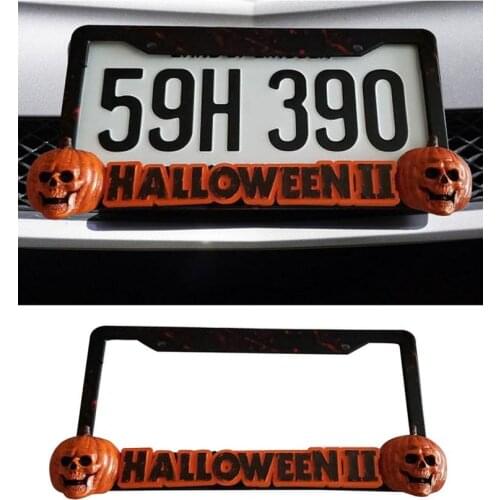 Halloween License Plate Frame Horror Bloody Personalized Holder A Great Gift For Horror Lovers Weather Proof Easy Install Rack