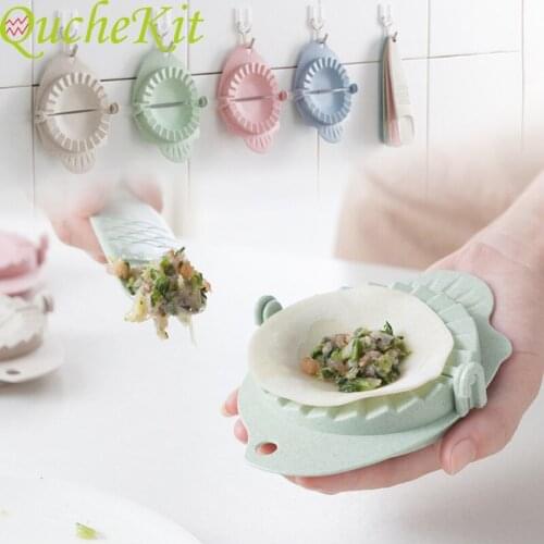 DIY Dumpling Ravioli Maker Tools Wheat Straw Jiaozi Mold Hanging Dumplings Machine Clips Dumpling Tools Kitchen Accessories