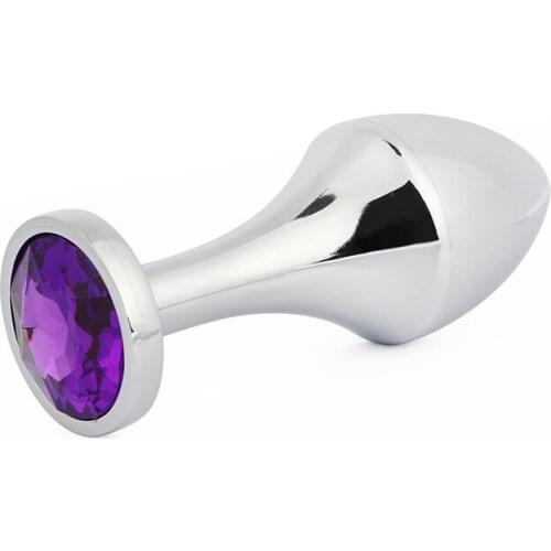 Sex Toys Metal Anal Plug Stimulator Booty Beads Stainless Steel Crystal Jewelry Adult Products Sex Toys For Women Man Couples