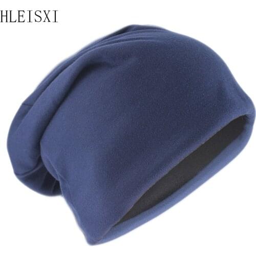 New Fashion Adult Men Women Autumn Winter Warm Beanies Skullies Casual Hip Hop Hat With Iron Ring Outdoor Female Gorras