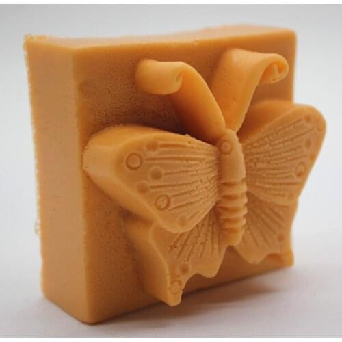 Silicone mold butterfly square shape handmade soap mould Fondant cake chocolate decoration mold clay craft mold