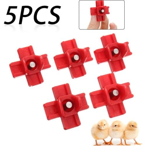 5pieces Chicken Duck Watering Nipple Horizontal Side Mount Feeding Drinking Fountains Farm Poultry