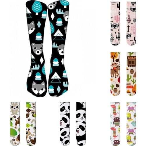 3D Cartoon Animals Sports Long Socks For Unisex Cute Funny Bear Cotton Thigh High Socks Outdoor Cycling Running Fitness Socks