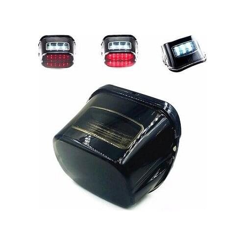 LED Tail Brake Light License Plate Lamp fFor Harley Night Train FXSTB FXSTS FXST