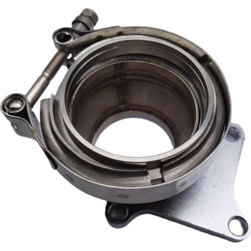 T3 T3/T4 5 Turbo Downpipe Flange to 2.5in V-Band Conversion Adaptor Clamp