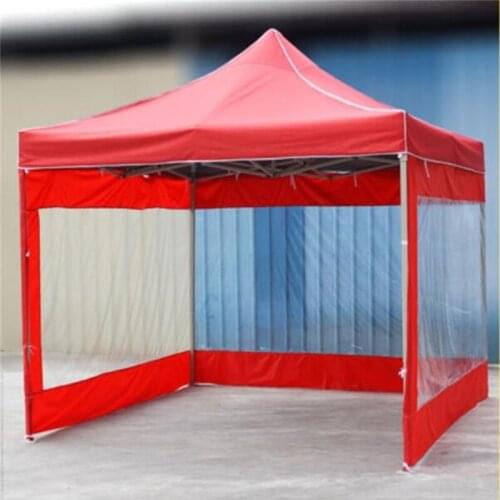 3*3m High quality Steel Folding Sunshade Gazebos rainshed Advertising tent with transparent PVC side cloth