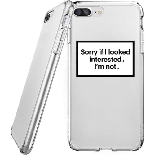 Funny Letter Anti-knock Phone Case for iPhone SE 11 8 7 6s Plus Pro X XS MAX XR Fitted Cases Silicone TPU Back Cover Accessories