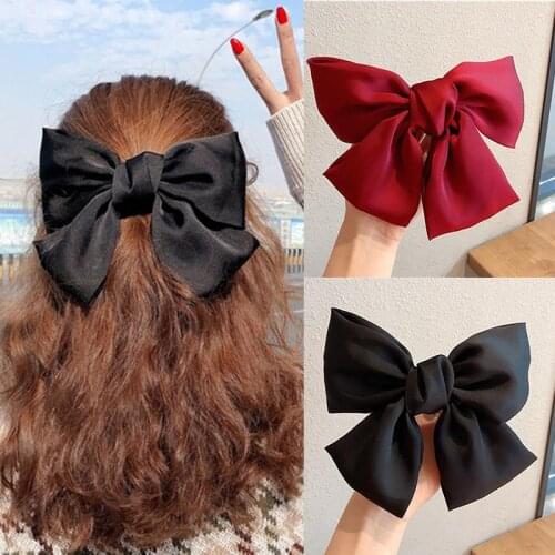 2021 New Arrival Big Bows Headband Fabric Elastic Hair Bands Women Girls Hair Accessories Fashion Korean Hair Clip Accessories
