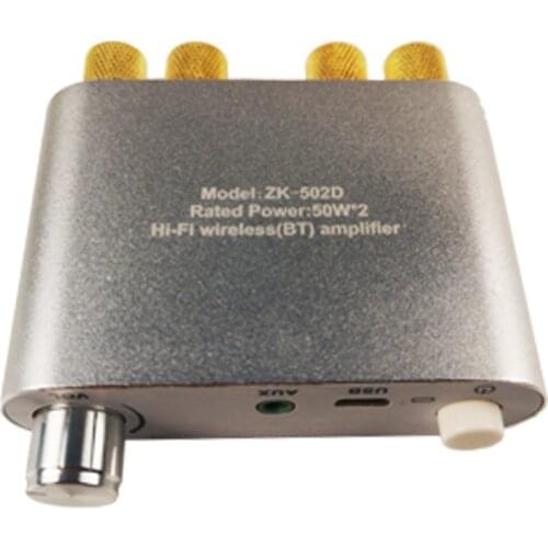 ZK-502D Bluetooth 5.0 Wireless Stereo Audio Power Amplifier Board TPA3116 50WX2 Car AMP Amplificador Home Theater