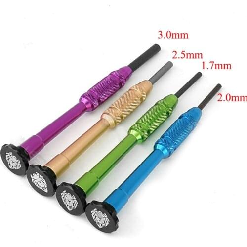 1pc Hexagon Screw Wrench 1.6/1.7/2/2.5/3mm Sleeve RC Car Wheel Bead Lock Screws Screwdriver Small Nut Sleeve Model Tool