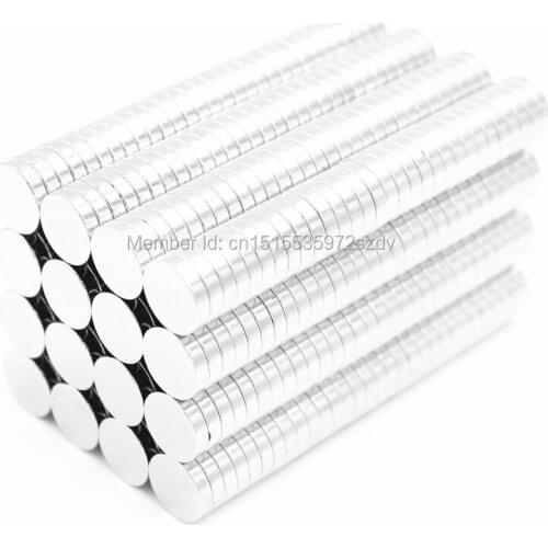 100pcs Strong Round Dia 8mm x 1.5mm N35 Rare Earth Neodymium Magnet Art Craft Fridge 8x1.5mm