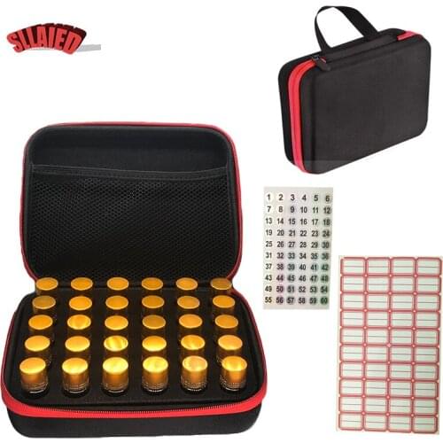 30/60 Diamond Painting Tools Bags Accessories Different Colors Sample Bottle Liquid Aromatherapy Essential Oil Storage Box
