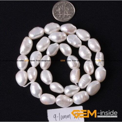 9-10x10-12mm Freeform Freshwater Pearl Beads DIY Beads Loose Bead For Bracelet 15 inch DIY Bracelet Necklace Jewelry Bead
