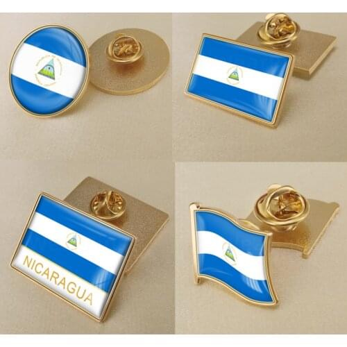 Coat of Arms of Nicaragua/Nicaraguans Flag National Emblem Brooch/Badges/Lapel Pins