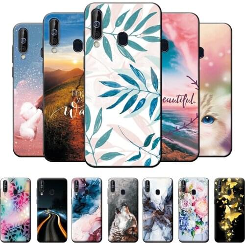 Case For Samsung Galaxy M40 Cases For Samsung M40 Sm-M40 Beautiful Scenery Flower For Samsung M40 Phone Cover Bumper 6.3 Inch