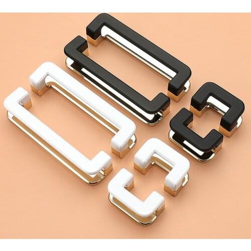 Two-color Simple Hardware Cabinet Door Handle Solid Indoor Drawer Handle Door Knobs and Handles Handles for Kitchen Cabinets