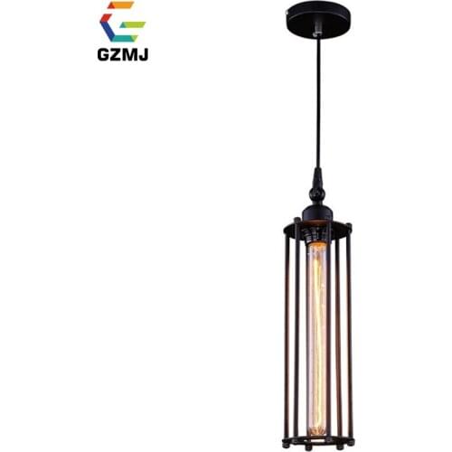 GZMJ Retro Industrial Decor Pendant Lights E27 Metal Loft Hanging Lamp Punk Vintage Hanglamp for Bar Restaurant Living Room