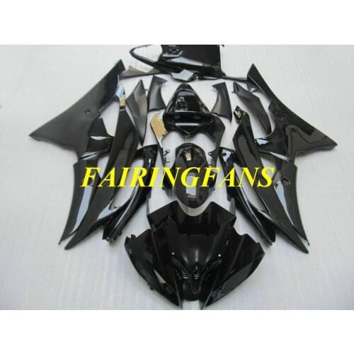 Injection Fairing kit for YAMAHA YZFR6 08 09 10 11 12 15 YZF R6 2008 2012 2015 YZF600 Gloss black Fairings bodywork+gifts YM19