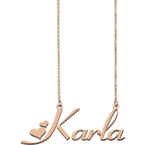 Karla Custom Name Necklace Personalized Choker for Women Girls Best Friends Birthday Wedding Christmas Mother Days Gift