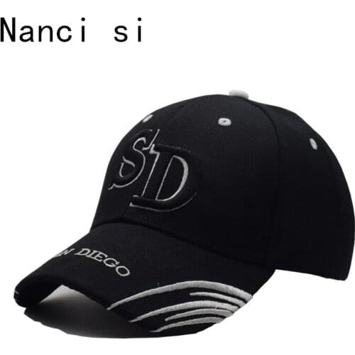 2017 Black Cap San Diego New York Baseball Cap Snapback Caps Casquette Hats Fitted Casual Gorras Hats For Men Women Unisex