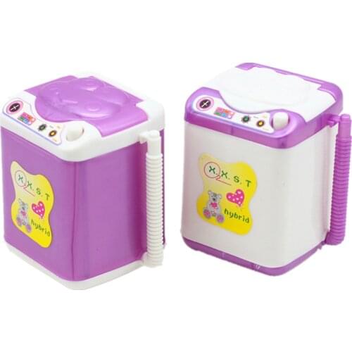 Dollhouse Miniature Accessories Mini washing machine Model Simulation washing machine Toy Doll House Decoration Furniture Toys