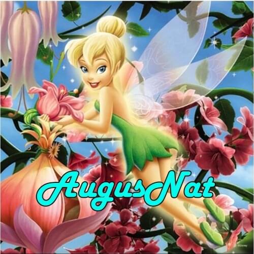 Cartoon diamond painting cross stitch tinker bell daimont embroidery kids daimand mosaic diamant canvas painting poster big size