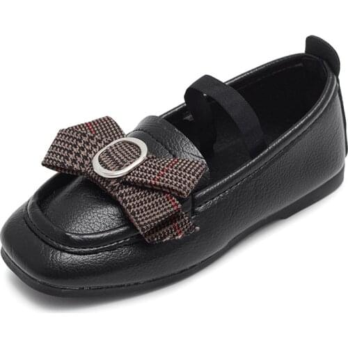 Autumn 2020 new childrens leather shoes princess shoes peas shoes kids dance flat size 26-36