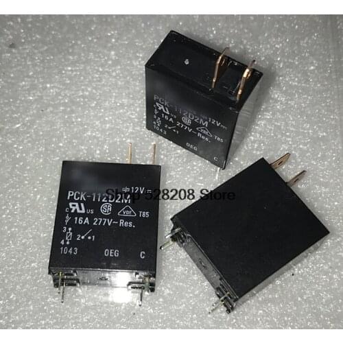 New100% original PCK-112D2M PCK-112D2M-12V 112D2M PCK-112D2M 12V 16A 277v relay 5Pcs