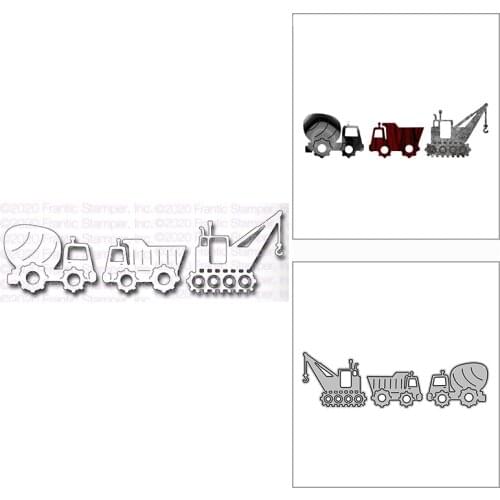 New Small Construction Equipment Craft Embossing Mold 2021 Metal Cutting Dies for DIY Decorative Scrapbooking Album Card Making