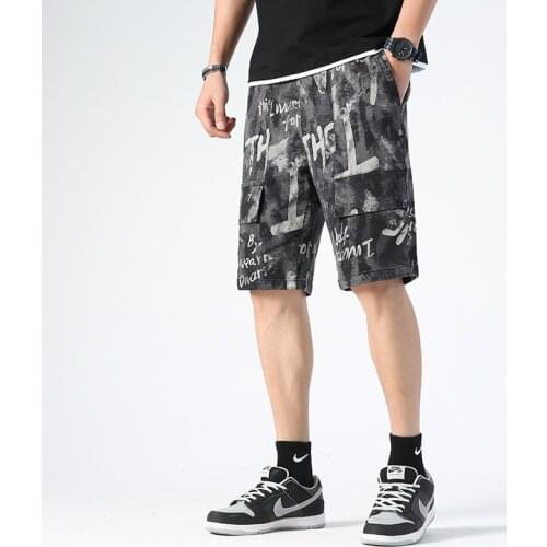 Newest Summer Letter Casual Shorts Men Cargo Shorts Oversized Beach Cargo Shorts M-7Xl Homme Quality Bottoms Fashion Brand
