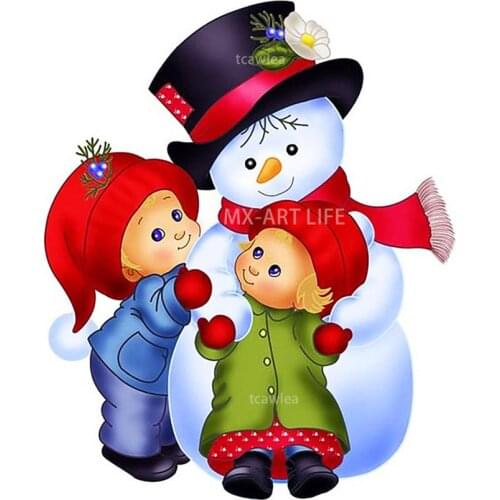 New Snowman with Little Girl Metal Cutting Dies Christmas Stencil for Craft DIY Scrapbooking Decorative