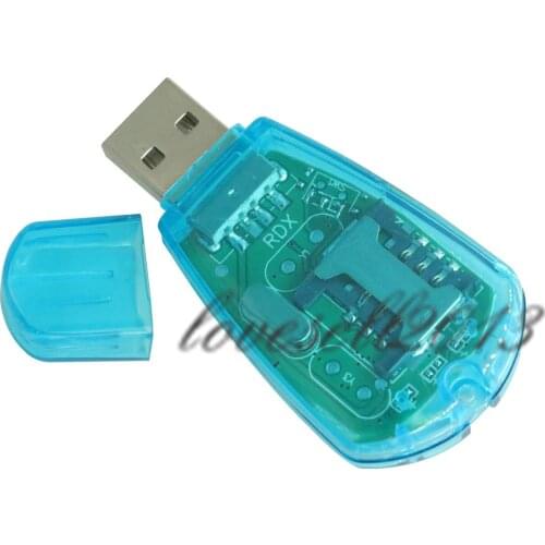 NEW USB Cellphone Standard SIM Card Reader Copy Writer SMS Backup GSM/CDMA With CD
