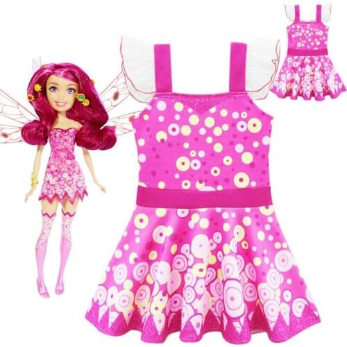 Mia Dress Yuko Vest Dress Mia Cosplay Costume for Halloween Party Toddler Kids Girls Summer Clothing