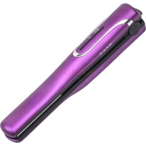 Portable USB charging curling iron curler student dormitory straight volume dual-use plywood mini wireless hair straightener