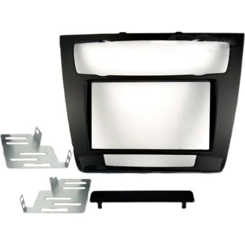 2 Din Radio Fascia Stereo Panel Trim Frame Plate Moulding Car Fit for BMW 1-Series E81 E82 E87 E88 2007 2008 2009 2010 2011