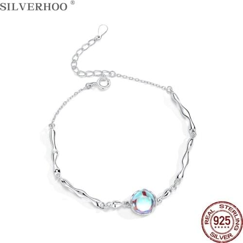 SILVERHOO Stone Bracelets