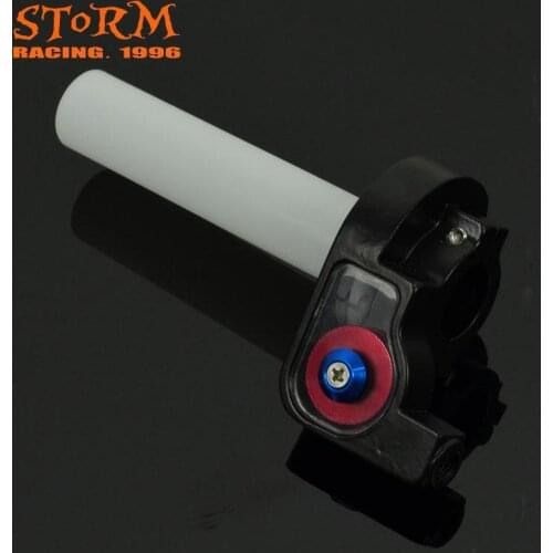 Universal Motorcycle CNC Throttle Turn Handle Grip Twister Tube Plastic With Aluminum For Motorcross Pit Bike ATV Offroad Quad