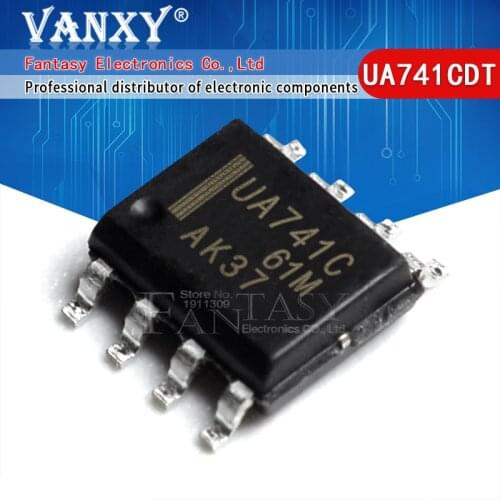 10PCS UA741CDT SOP8 UA741 SOP 741C SMD UA741CDR