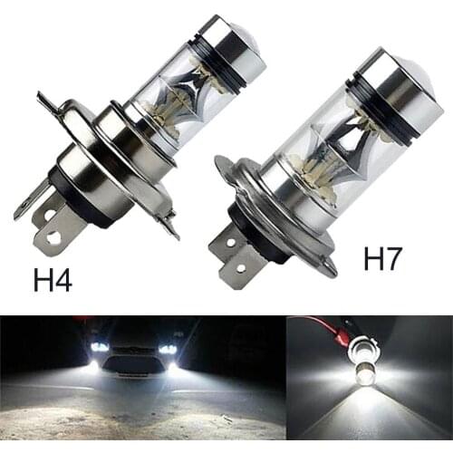100W H4 H7 Super Bright 20SMD LED Car Daytime Running Driving Fog Light Lamp Auto Plug Play Fog Bulb Direct Day Light