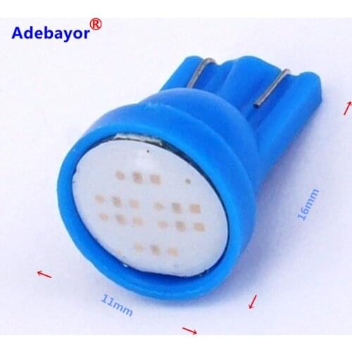 100 X T10 194 W5W Parking Light License Plate Lights 6 LED lamplet 194 168 COB Car Auto Door Clearance lights Instrument lamp