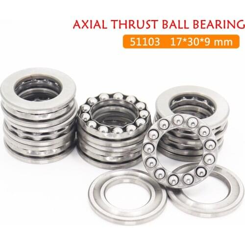51103 Thrust Bearing 17*30*9 mm ( 8 PCS ) ABEC-1 Axial 51103 Ball Bearings 8103