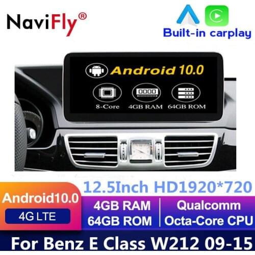 Android 10 Carplay Auto Car dvd Radio GPS Navigation Multimedia Player for Mercedes Benz E Class W212 E200 E230 E260 E300 S212