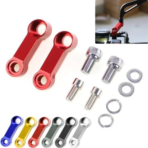 Motorcycle Rearview Mirror Extension Mount Bracket Holder For Honda CB400 CB650R CBR190R CBR1000 Universal 10mm Heighten Holder