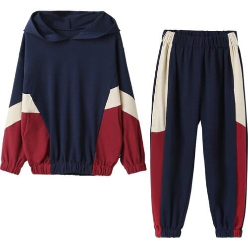 Childrens Clothes Girls' Sports Suits Sweater Hooded Pullovers 2-piece Suits Casual Wear Baby Girl Loose Two-piece Set Winter